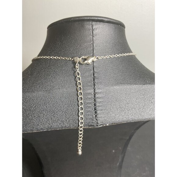 Silver Charm Necklace With "r" initial Pendant - Picture 4 of 4